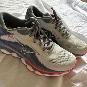 Women's Wave Sky 7 Running Shoe 8-PEARL BLUE-WHITE